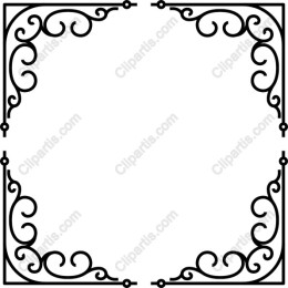 Elegant Decorative Scroll Frame