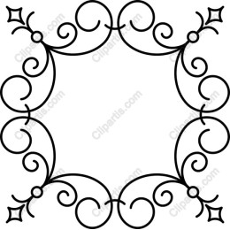 Elegant Swirl Decorative Border