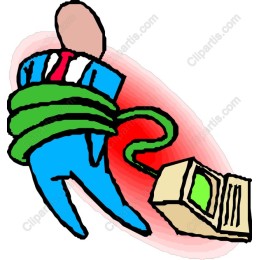 Businessman & Technology Entanglement