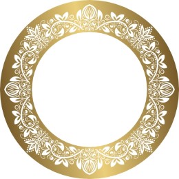 Gold Floral Decorative Frame