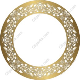 Ornate Gold Floral Frame