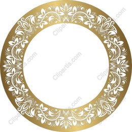 Ornate Gold Floral Frame