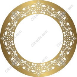 Elegant Golden Ornamental Frame