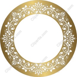 Gold Floral Mandala Frame