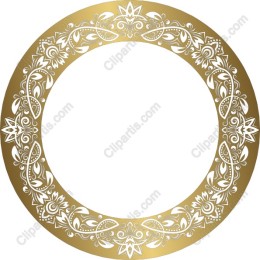 Ornate Gold Floral Frame