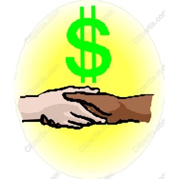 Vibrant Handshake - Symbol of Unity and Prosperity