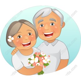Elderly Couple in Love