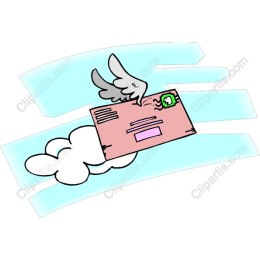 Flying Envelope with Wings
