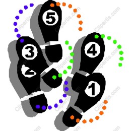 Dynamic Dance Footprints