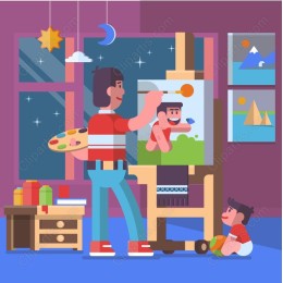 Creative Joy: Artist and Child