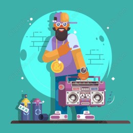 Hip-Hop Boombox