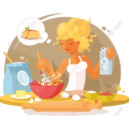Cheerful Chef Cooking