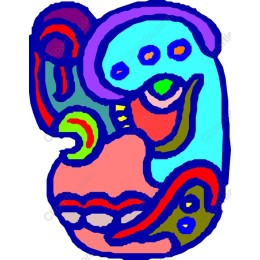 Abstract Colorful Faces