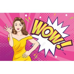 Dynamic WOW! Woman in Yellow Dress