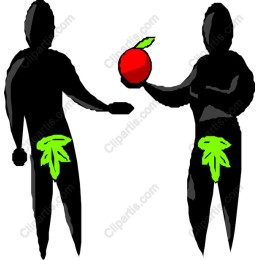 Figures Exchanging an Apple