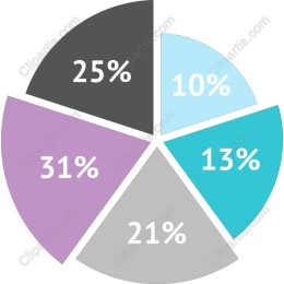 Vibrant Pie Chart - Data Visualization Graphic