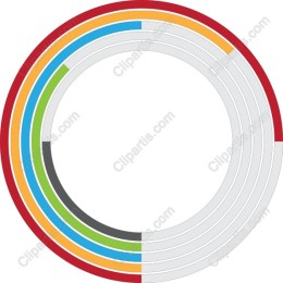 Vibrant Circular Data Visualization