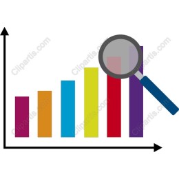 Colorful Bar Chart with Magnifier