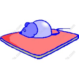 Charming Mouse on Colorful Plate