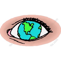 Global Vision: Eye with Earth