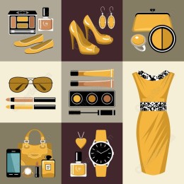 Elegant Yellow Fashion Accessories
