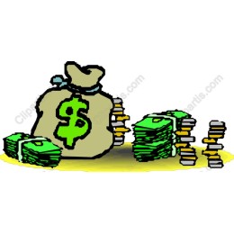 Vibrant Money Bag and Cash