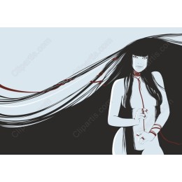 Mysterious Flowing Hair
