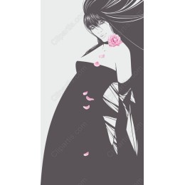 Elegant Floral of a Woman