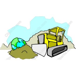 Bulldozer & Globe Eco-Friendly
