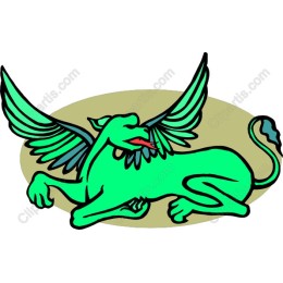 Mythical Green Griffin
