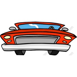 Vibrant Red Classic Car
