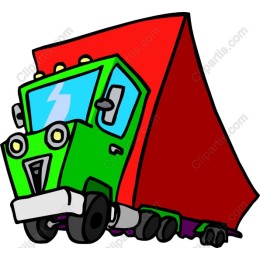 Colorful Cartoon Truck