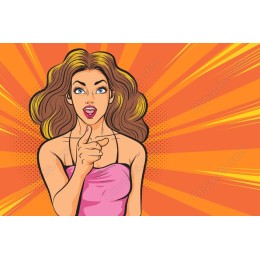 Confident Woman Pop-Art