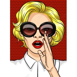 Glamorous Pop Art Woman