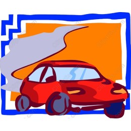 Dynamic Red Car