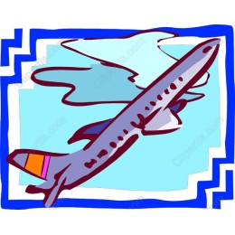 Vibrant Airplane