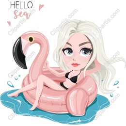 Flamingo Float Summer Bliss