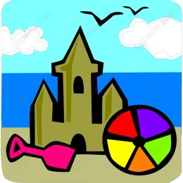 Playful Beach Sandcastle