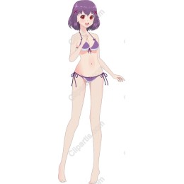 Cheerful Summer Swimwear Character