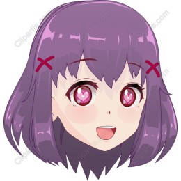Cute Purple-Haired Girl