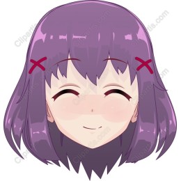 Charming Purple-Haired Character