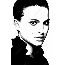 Elegant Black-and-White Portrait