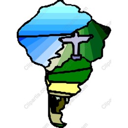 Vibrant South America Map