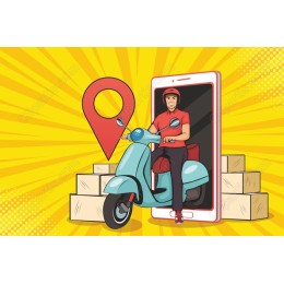 Modern Delivery Rider
