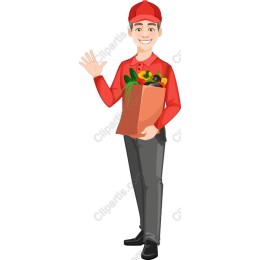 Cheerful Delivery Person