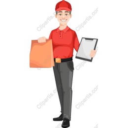 Cheerful Delivery Personnel