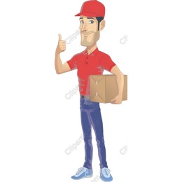 Cheerful Delivery Person