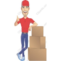 Cheerful Delivery Worker