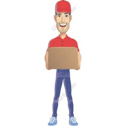 Cheerful Delivery Person