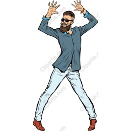 Dynamic Confident Man